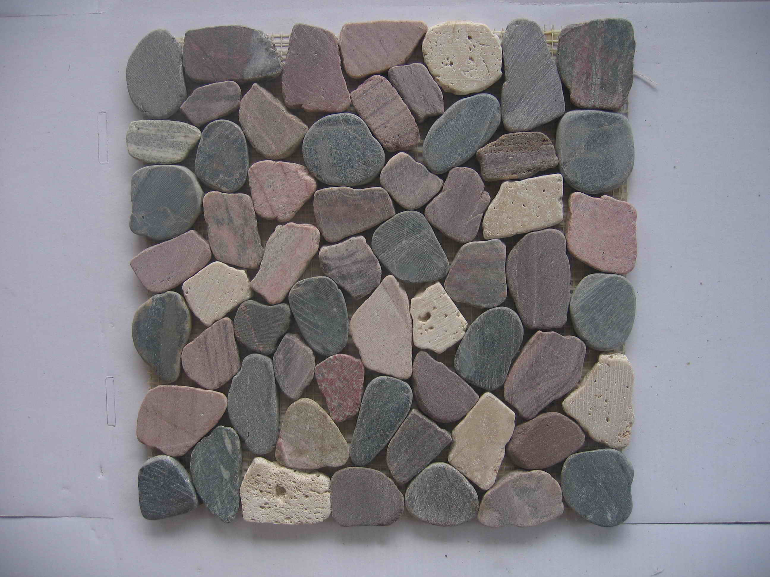 natural pebble multicolor-split-tumbled